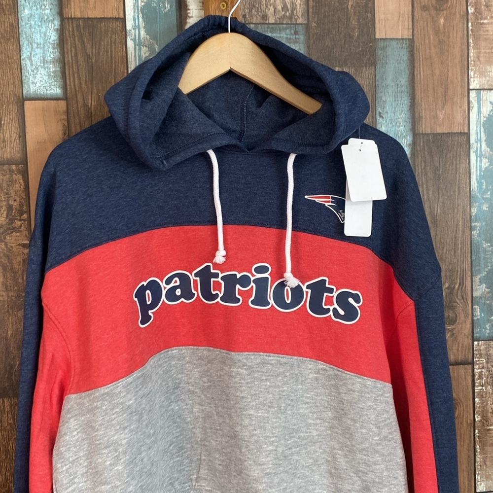 Patriots small cozy high low hoodie sweatshirt - Picture 2 of 16